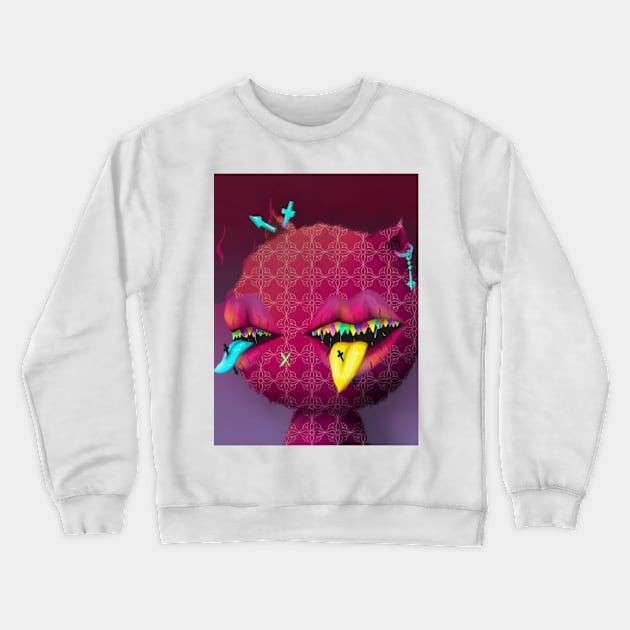 Psycho Kitties #15 Crewneck Sweatshirt by Zip Kitties